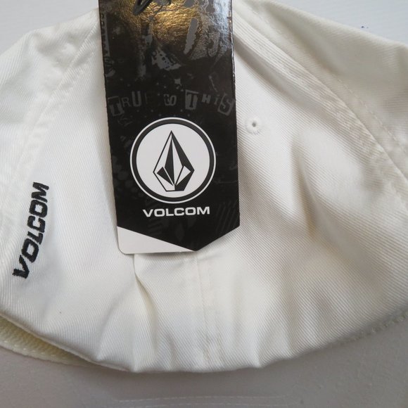 Volcom Mens Full Stone Flexfit Cap L / XL Xfit White New Hat - Picture 11 of 11